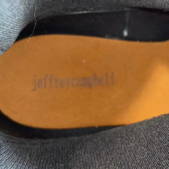 Jeffrey Campbell Black Chelsea Rain Boots Women’s 10 Waterproof Rubber Lug Sole - Picture 8 of 8